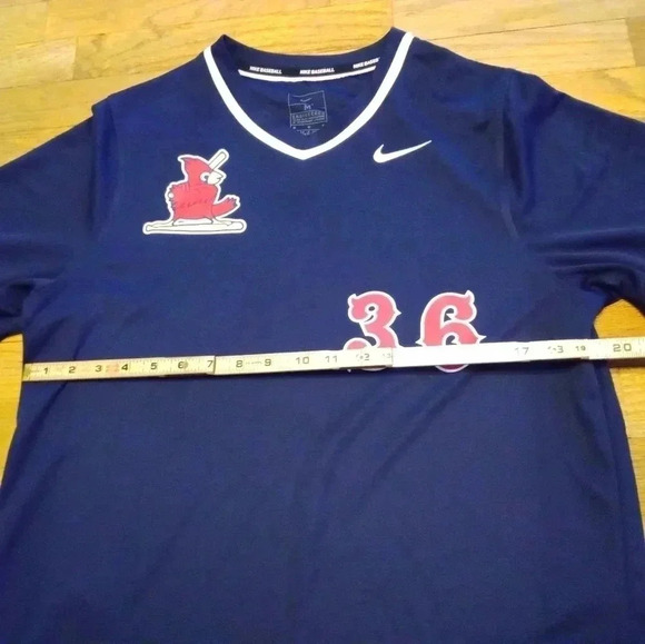 Nike St Louis Cardinal's Baseball Blue Shirt Jersey Size Medium - Picture 3 of 6